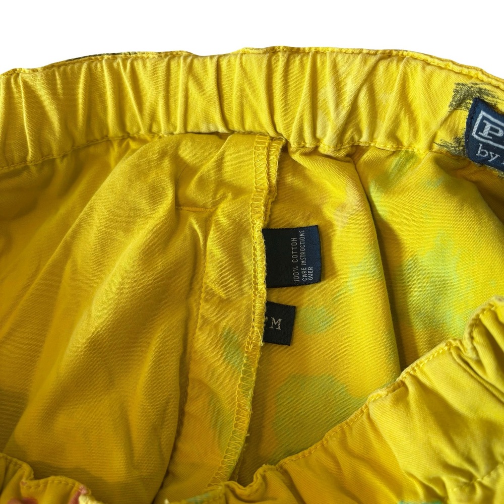Polo Ralph Lauren Mens Yellow Graffiti Palm‎ Tree Cargo Pants Relaxed Size M - Picture 6 of 12